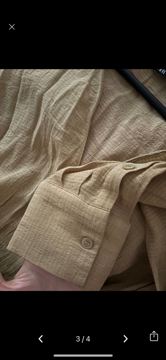 V Yaka Uzun Kollu Bluz - Görsel 3