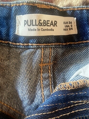 Pull and Bear Denim şort