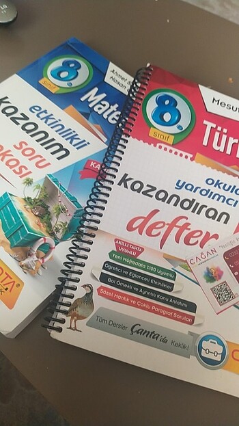 Çanta yayınları Matematik soru bankası ve Türkçe öğretmen kitabı