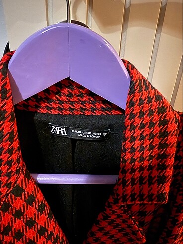 xs Beden kırmızı Renk Zara blazer elbise