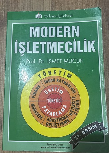 Modern İşletmecilik Prof. Dr. İsmet Mücük Kitabı