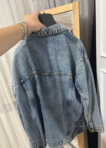 Trendyol & Milla Kadın Gri Mavi Düğmeli Denim Ceket