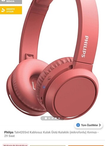 Philips Tah4205 Bluetooth Kulaküstü Kulaklık 