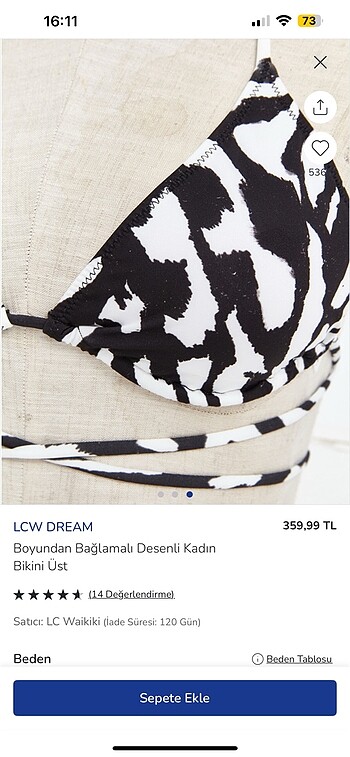 LC Waikiki Bikini üst