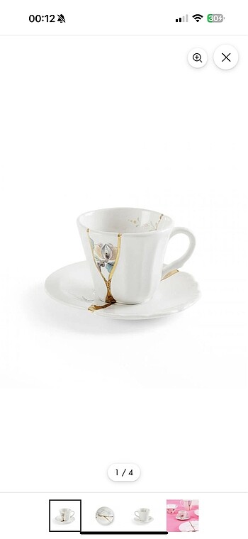  Beden Seletti Kintsugi Kahve Fincanı