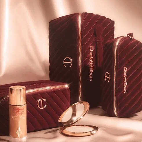 Beden bordo Renk Charlotte Tilbury Makyaj Çantası