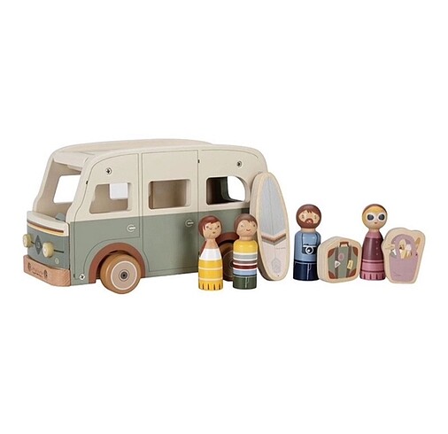 Little Dutch Ahşap Vintage Karavan - Görsel 8