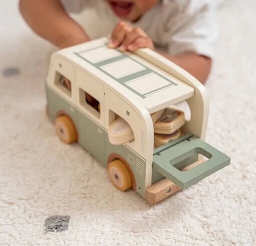 Little Dutch Ahşap Vintage Karavan - Görsel 5