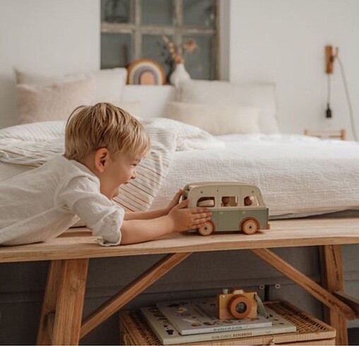 Little Dutch Ahşap Vintage Karavan - Görsel 7