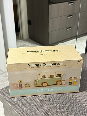 Little Dutch Ahşap Vintage Karavan - Görsel 2