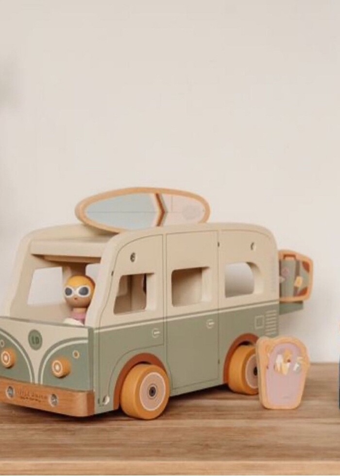 Little Dutch Ahşap Vintage Karavan - Görsel 4