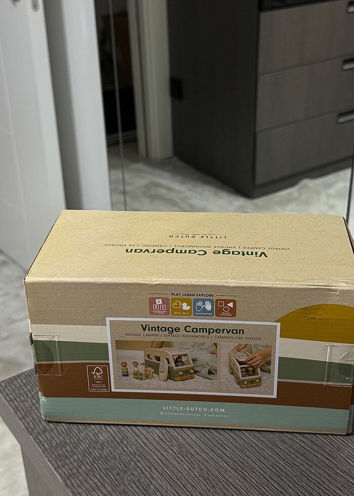 Little Dutch Ahşap Vintage Karavan - Görsel 3