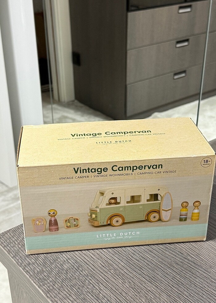 Little Dutch Ahşap Vintage Karavan - Görsel 2