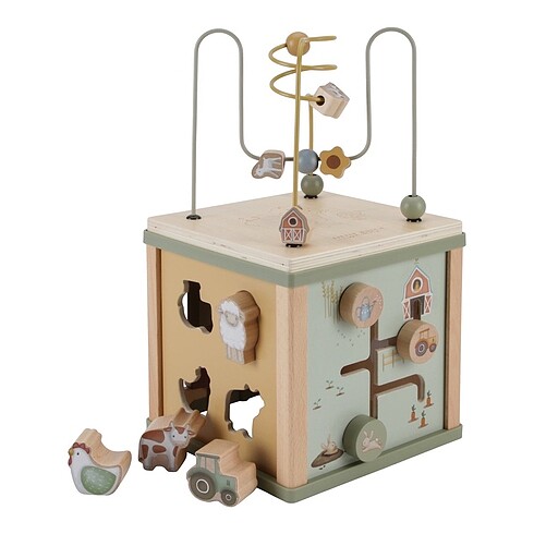 Little Dutch Ahşap Aktivite Küp - Görsel 9