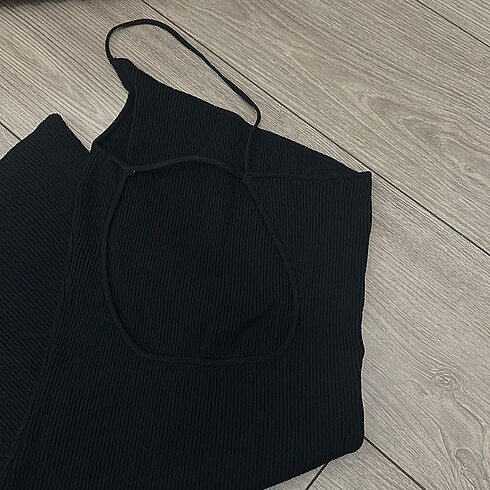Bershka Bershka Sırt Dekolteli Mini Elbise