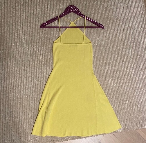 Zara Zara Limon Sarısı Elbise