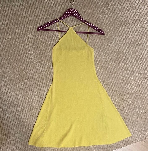 Zara Limon Sarısı Elbise