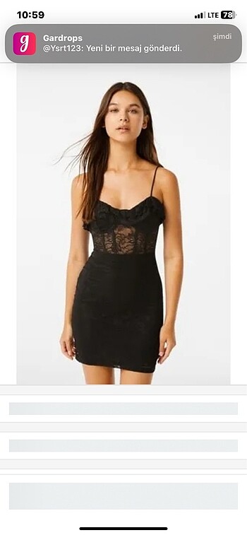xs Beden siyah Renk Bershka transparan