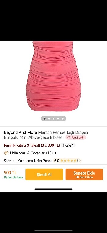 s Beden pembe Renk Pembe elbise