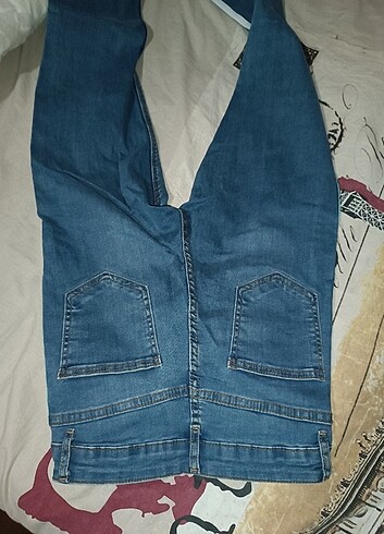 26 Beden mavi Renk Şeritli Esnek Kot Pantolon