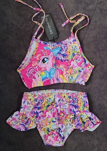 My Little Pony Desenli Kız Çocuk Bikini Takımı - Görsel 2