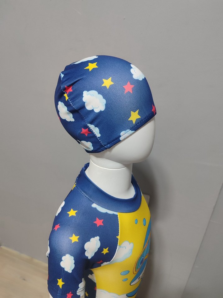 Erkek Çocuk Renkli Baskılı  Tulum Mayo - Görsel 5