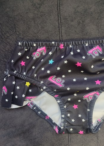 LOL Baskılı Kız Çocuk Bikini Takımı ve Plaj Çantasi - Görsel 4