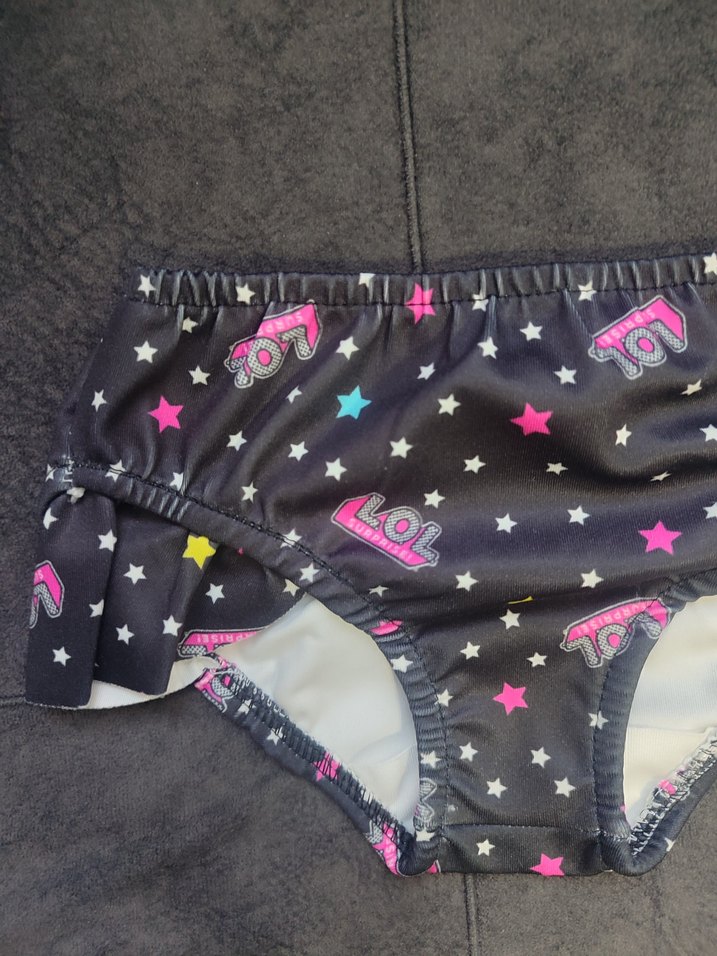 LOL Baskılı Kız Çocuk Bikini Takımı ve Plaj Çantasi - Görsel 4