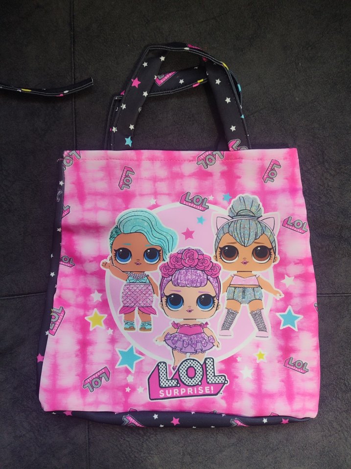 LOL Baskılı Kız Çocuk Bikini ve Çanta Seti - Görsel 5