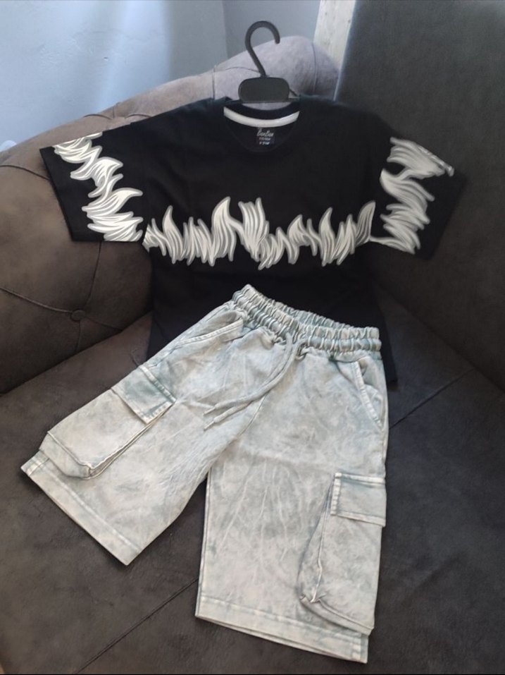 Erkek Çocuk Owersize Yazlık İkili Takim - Görsel 3