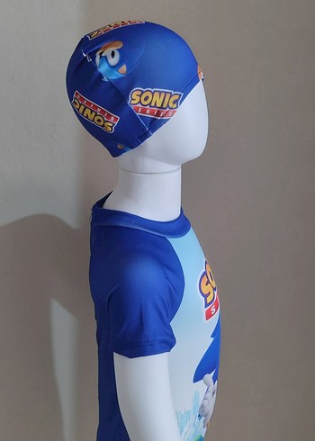 Sonic Baskılı Erkek Çocuk Tulum Mayo Takımı - Görsel 6