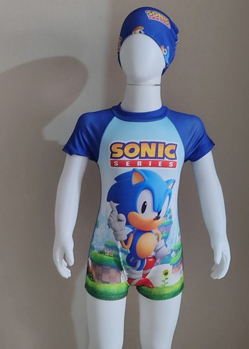 Sonic Baskılı Erkek Çocuk Tulum Mayo Takımı - Görsel 2