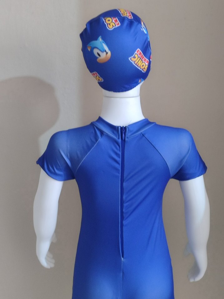 Sonic Baskılı Erkek Çocuk Tulum Mayo Takımı - Görsel 5