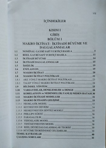 Makro İktisat - Erdal M. Ünsal, 10. Baskı - Görsel 2
