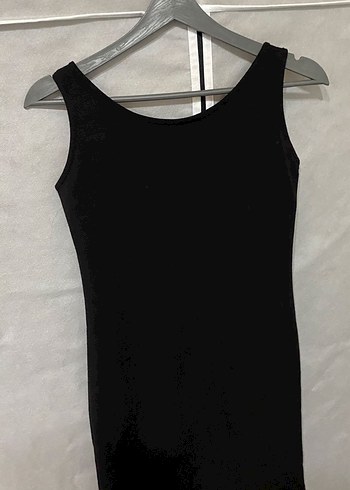 s Beden siyah Renk Siyah Kayışlı Gotik Mini Elbise