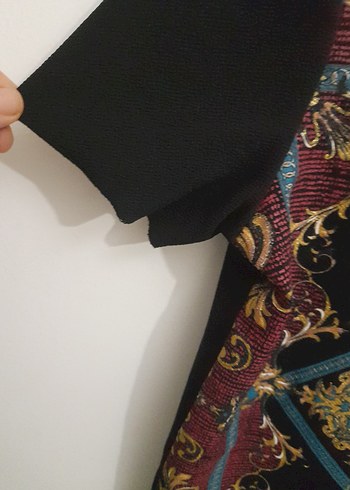 m Beden Bohem Desenli Kısa Kollu Kadın Tişört