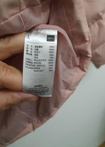 l Beden ten rengi Renk Düğmeli Bej Kadın Kışlık Mont