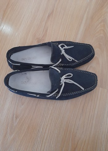 Diğer Mavi Süet Tokalı Erkek Loafer