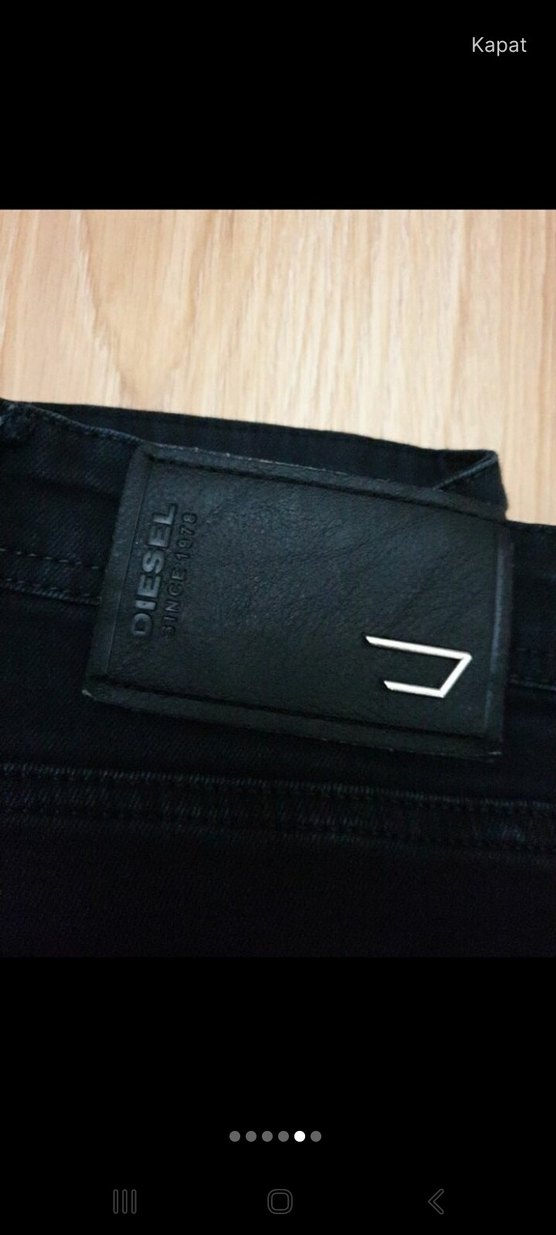 Erkek Siyah Regular Fit Denim Pantolon - Görsel 5