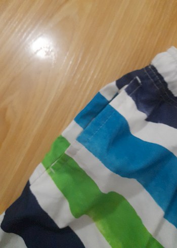 Renkli Çizgili Erkek Deniz Şortu - Görsel 3