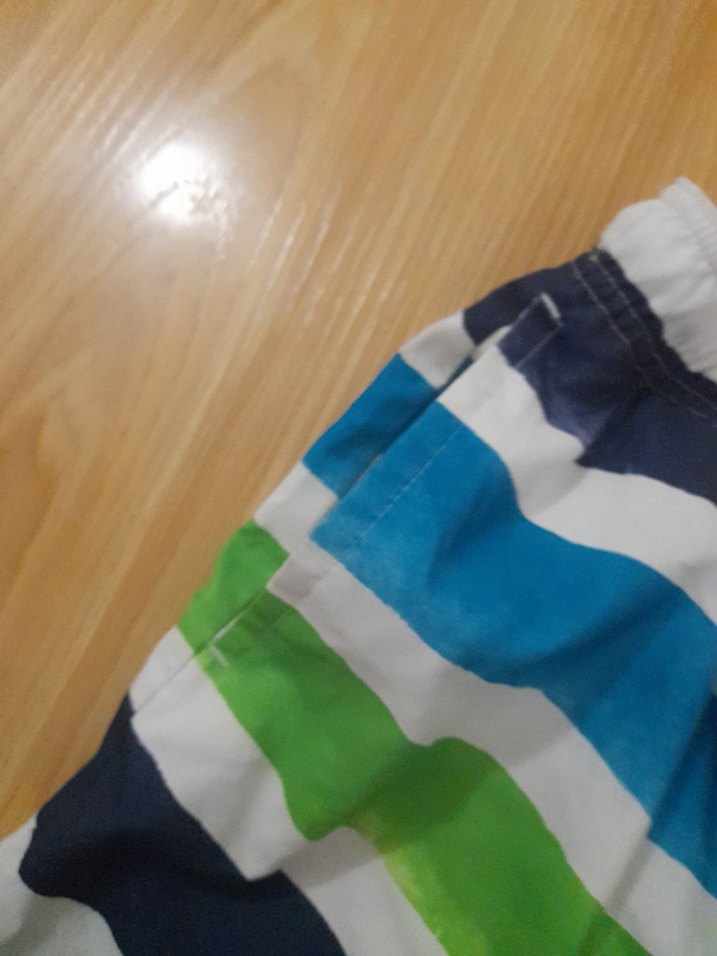 Renkli Çizgili Erkek Deniz Şortu - Görsel 3