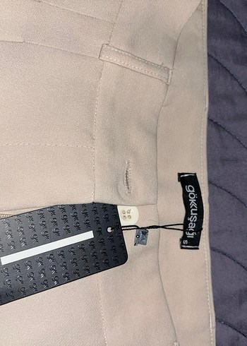 Beyaz Butik Kadın Bej Pilili Kumaş Pantolon