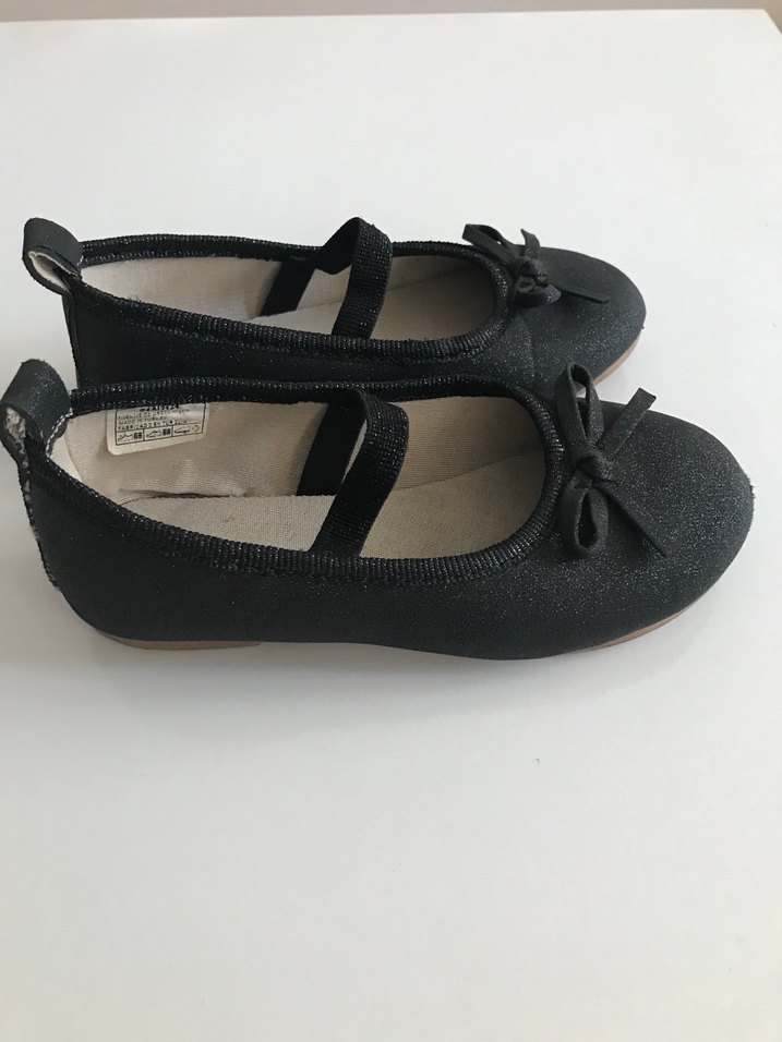 Kız Çocuk Siyah Tokalı Babet Ayakkabı - Görsel 2