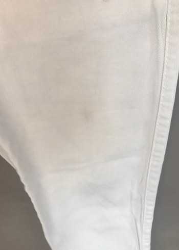 Kadın Beyaz Pamuklu Regular Fit Kumaş Pantolon - Görsel 2