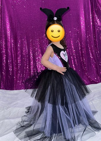 Kuromi Kız Çocuk Kostümü - Görsel 2