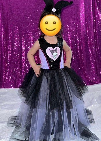 Kuromi Kız Çocuk Kostümü - Görsel 3