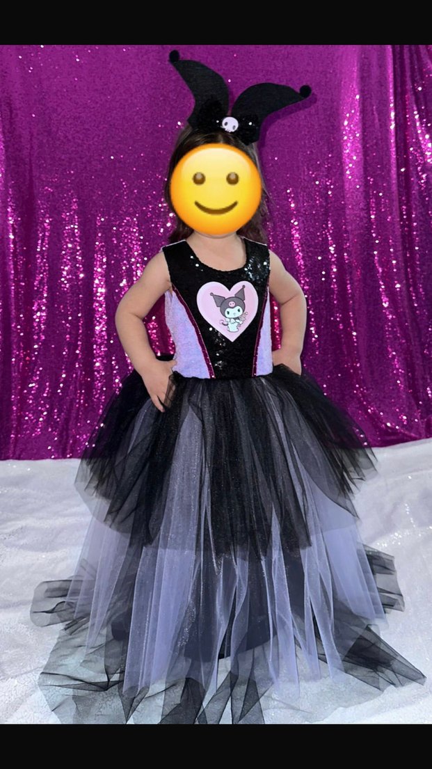 Kuromi Kız Çocuk Kostümü - Görsel 3