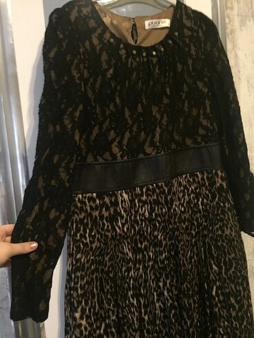 Abiye Leoparlı elbise