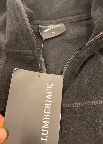 Lumberjack Siyah Fermuarlı Polar Sweatshirt