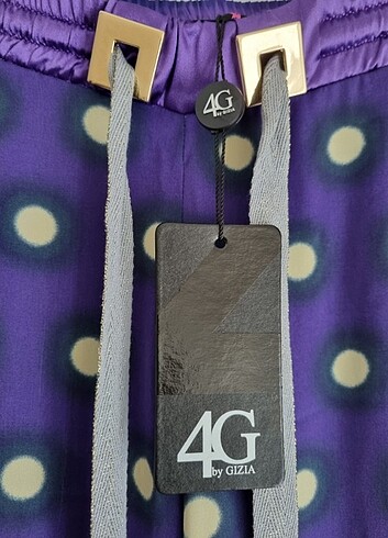 36 Beden mor Renk Gizia 4G markası bol pantolon
